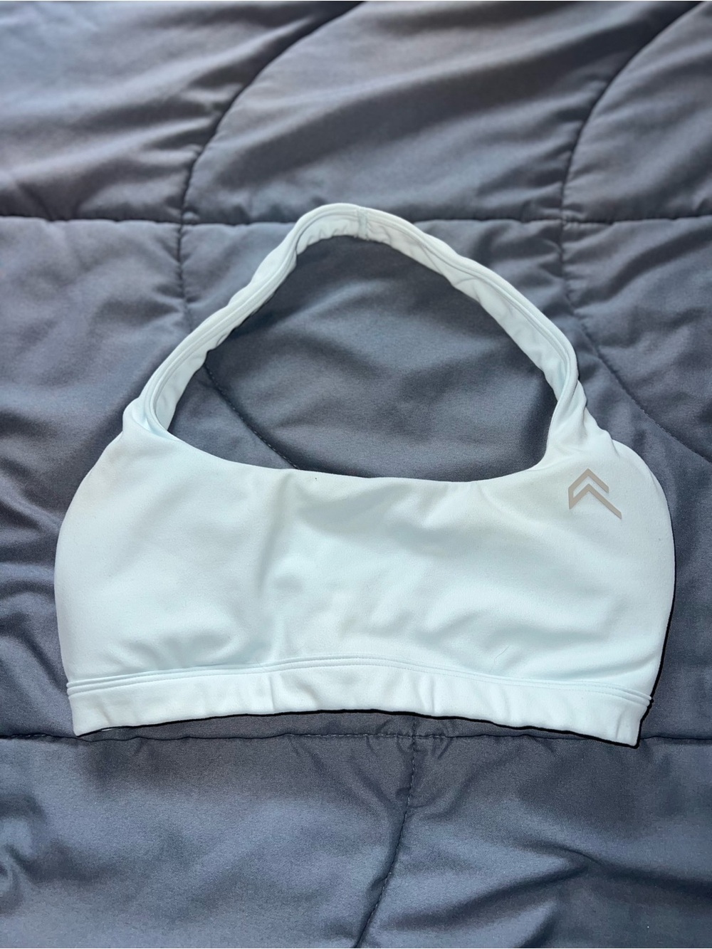 Oner Active Light Blue Seamless Halter Sports Bra